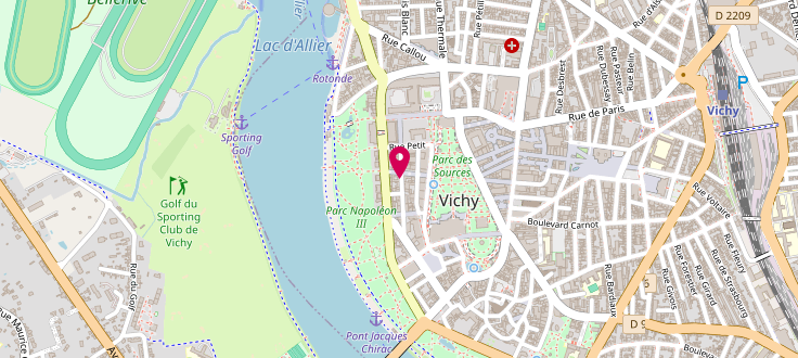 Plan de France services de la sous-préfecture de Vichy, 17 Rue Alquié, 03200 Vichy
