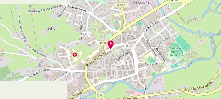 Plan de Relais Assistantes Maternelles de Charlieu, 9 boulevard Leclerc, 42190 Charlieu