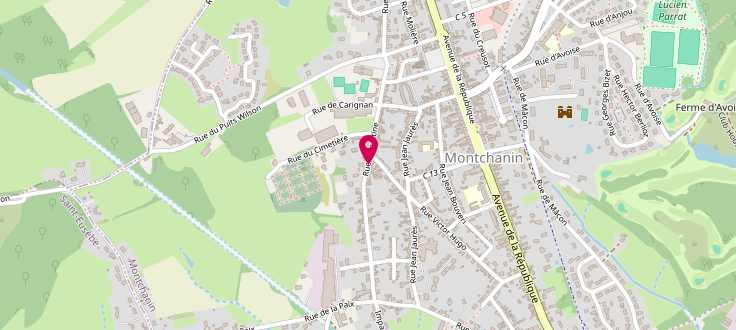 Plan de Centre culturel et social de Montchanin - Tuileries, Rue Lamartine, 71210 Montchanin