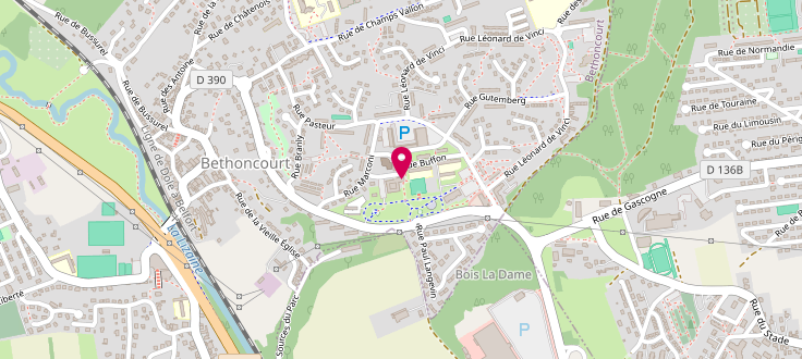 Plan de Centre Médico-Social de Bethoncourt, Rue Buffon, 25200 Bethoncourt
