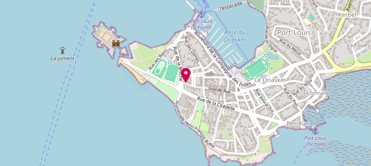 Plan de Centre Médico-Social de Port-Louis, 58, Grande Rue, 56290 Port-Louis