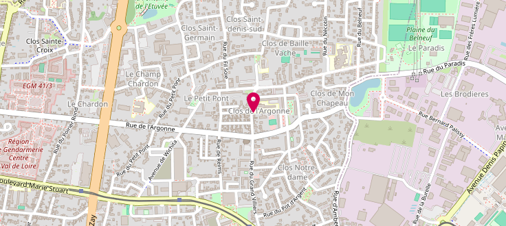Plan de Centre de protection maternelle et infantile (PMI) - Orl&eacute;ans - ASELO Grand Villiers, 62 Bis Rue du Grand Villiers, 45000 Orl&eacute;ans