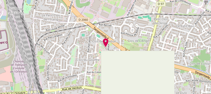 Plan de Centre de protection maternelle et infantile (PMI) - Fleury-les-Aubrais - Charlie Chaplin, 1 Rue Charlie Chaplin, 45400 Fleury-les-Aubrais