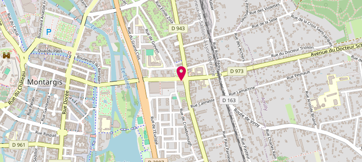 Plan de Centre de protection maternelle et infantile (PMI) - Montargis - ADS de Montargis, 32 Rue du Faubourg de la Chaussé, 45200 Montargis