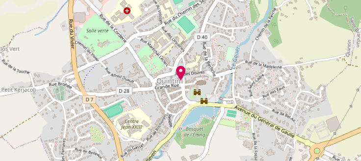 Plan de France services de Quintin, 3 Place 1830, 22800 Quintin