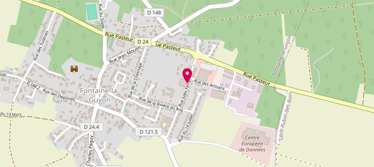 Plan de Point d’accueil PMI de Fontaine-la-Guyon, 1 bis rue Jules Ferry, 28190 Fontaine-la-Guyon