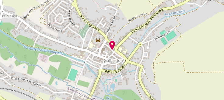 Plan de Centre de PMI de Gallardon, 1 place du Jeu de Paume, 28320 Gallardon