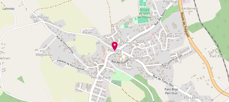 Plan de France services multisites Ploumagoar-Pabu-Plouisy &ndash; Site de Plouisy, 4 Rue de la Mairie, 22200 Plouisy