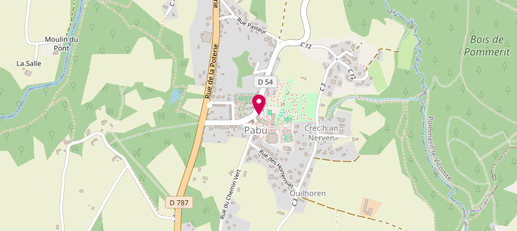 Plan de France services multisites Ploumagoar-Pabu-Plouisy &ndash; Site de Pabu, 24 Rue de l'Eglise, 22200 Pabu