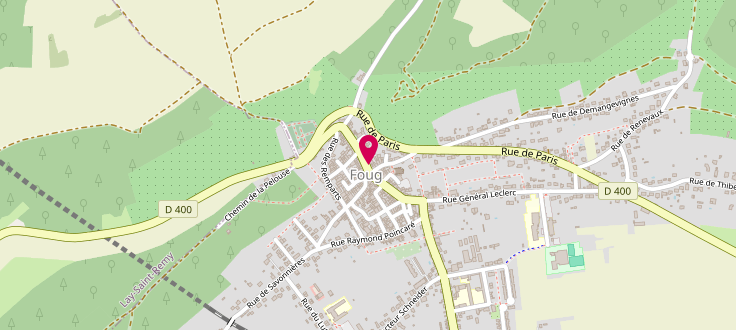 Plan de Point d’accueil PMI de Foug, 36 Rue François Mitterand, 54570 Foug