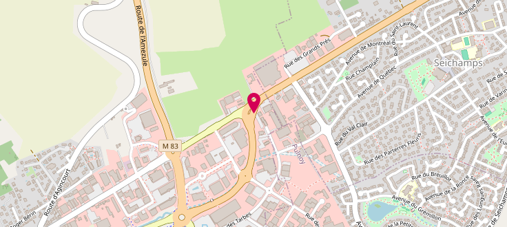Plan de Centre PMI d'Essey-lès-Nancy - La Porte Verte, 1 Rue de la Pallée, 54270 Essey-lès-Nancy