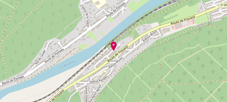 Plan de Point d’accueil PMI de Liverdun, 10 Rue du Pré Saint-Nicolas, 54460 Liverdun