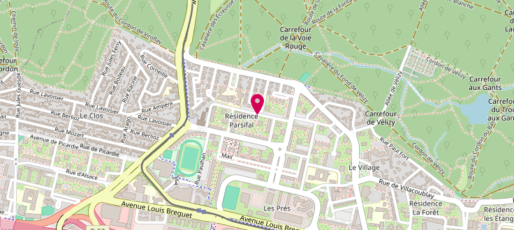 Plan de Centre de PMI de Vélizy, 4 bis, rue Clément Ader, 78140 Vélizy