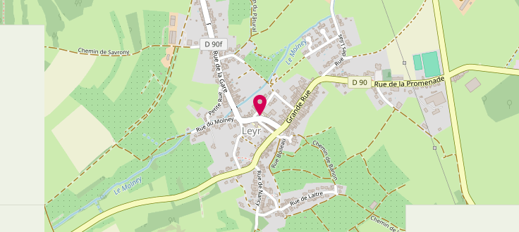 Plan de Point d’accueil PMI de Leyr, Mairie<br />
Rue des Écoles Vincent Van Gogh, 54760 Leyr