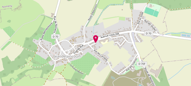 Plan de Point d’accueil PMI de Jeandelaincourt, Lotissement Profondrupt, 54114 Jeandelaincourt