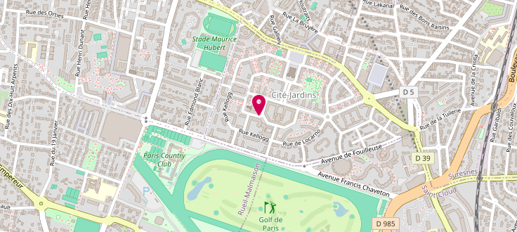 Plan de Centre de protection maternelle et infantile (PMI) - Suresnes - Estournelles-de-Constant, 1 Avenue d'Estournelles-De-Constant, 92150 Suresnes