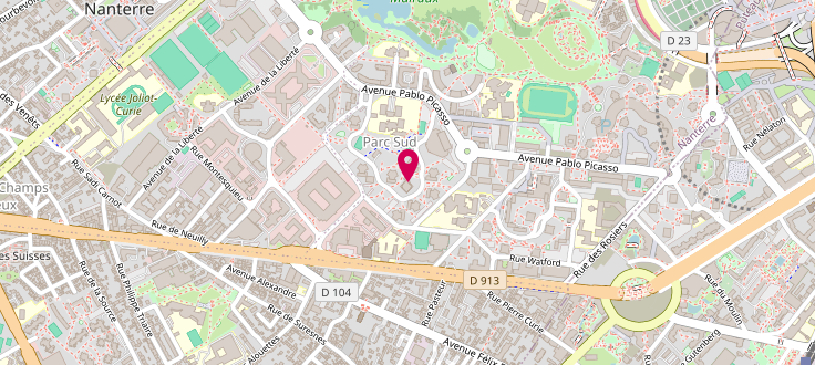 Plan de Centre de protection maternelle et infantile (PMI) - Nanterre - Fernand-L&eacute;ger, Pmi Champs-Aux-Melles<br />
2 All&eacute;e Fernand-L&eacute;ger, 92000 Nanterre