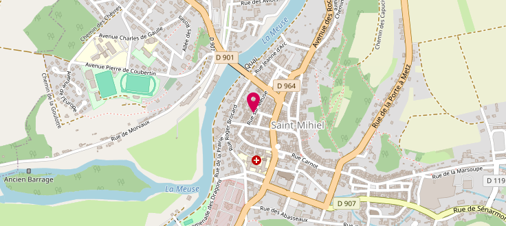 Plan de Bus France services Ruralinette de la Meuse, 13 Rue Sur Meuse, 55300 Saint-Mihiel