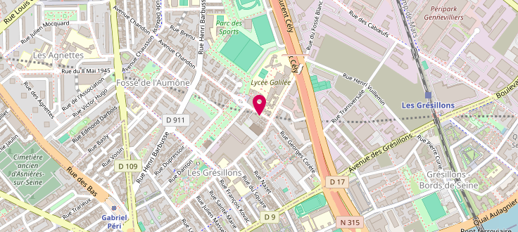 Plan de Centre de protection maternelle et infantile (PMI) - Gennevilliers - Rue Chandon, 82 Rue Chandon, 92230 Gennevilliers