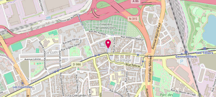 Plan de Centre de protection maternelle et infantile (PMI) - Gennevilliers - Jean-Pierre-Timbaud, 66 Rue Jean-Pierre-Timbaud, 92230 Gennevilliers