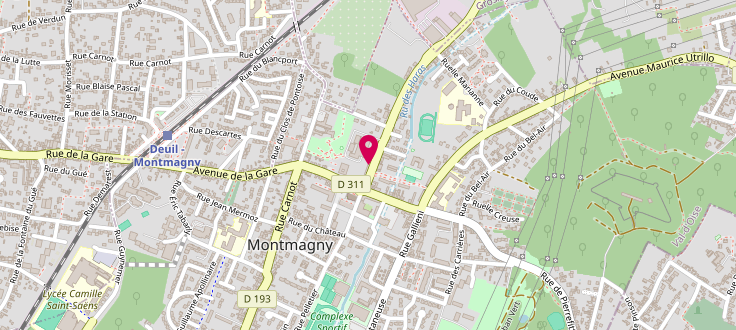 Plan de Centre de PMI de Montmagny, 9 Rue Maurice-Berteaux, 95360 Montmagny