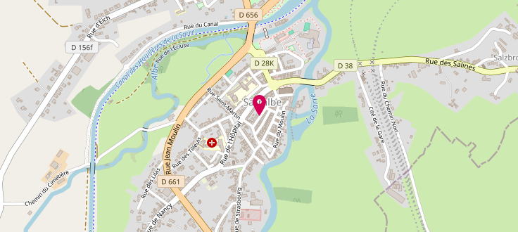 Plan de Centre Médico-Social de Sarralbe, 16, Rue du Maréchal Foch, 57430 Sarralbe