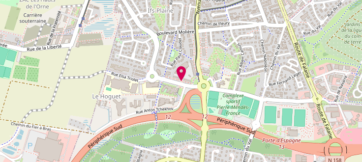 Plan de Centre médico-social d'Ifs, 12 Boulevard Yitzhak-Rabin<br />
Centre Médico-Social, 14123 Ifs