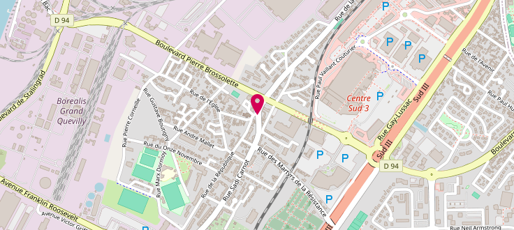 Plan de Centre Médico-Social du Grand Quevilly - République, Centre Médico-Social<br />
16 Allée des Arcades, 76120 Le Grand-Quevilly