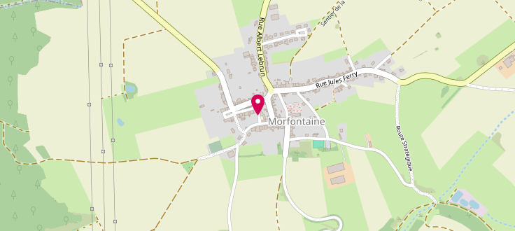 Plan de Point d’accueil PMI de Morfontaine, Mairie<br />
1 Rue des Ecoles, 54920 Morfontaine