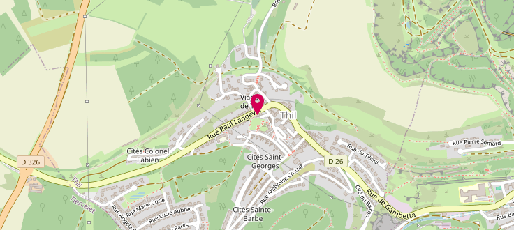 Plan de Point d’accueil PMI de Thil, Mairie<br />
Place du 8 Mai 1945, 54880 Thil
