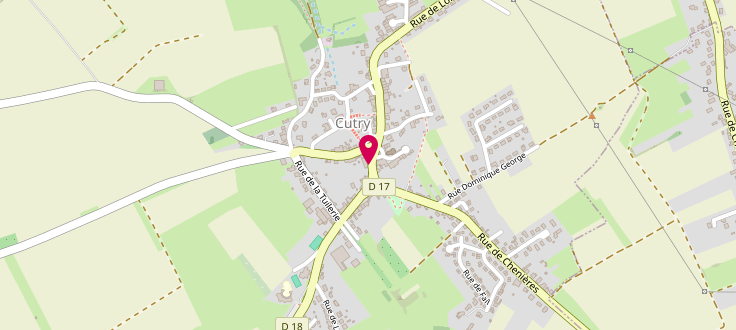 Plan de Point d’accueil PMI de Cutry, Mairie<br />
2 Place Louis-Dorion, 54720 Cutry