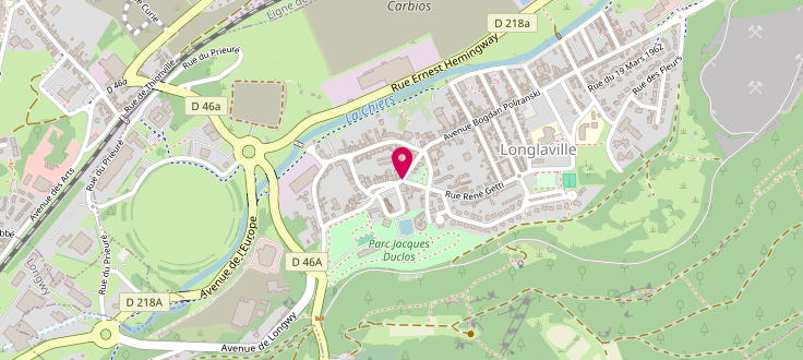Plan de Point d’accueil PMI de Longlaville, Mairie<br />
18 Place du 24 Juillet, 54810 Longlaville