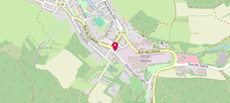 Plan de Point d’accueil PMI de Gorcy, Mairie<br />
1 Place Roland-Labbé, 54730 Gorcy