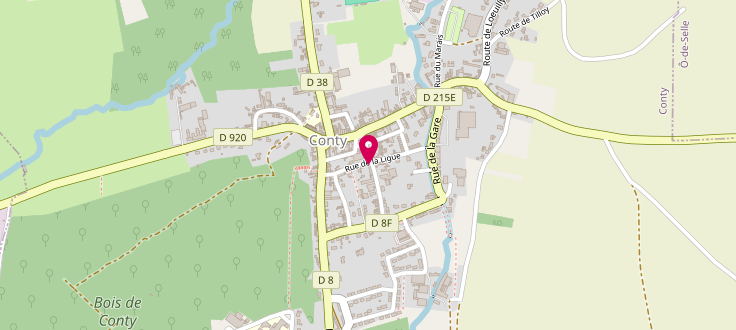 Plan de Centre médico-social de Conty, Résidence de la Selle<br />
Rue de la Poste, 80160 Conty