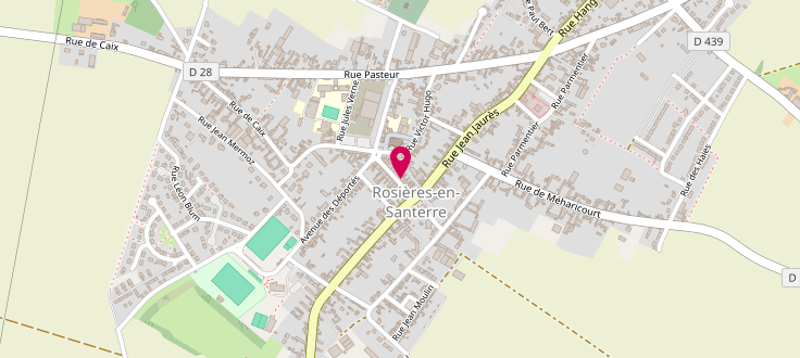 Plan de Centre médico-social de Rosières, 12, rue du Niger, 80170 Rosières-en-Santerre