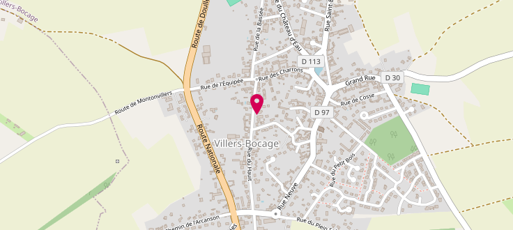 Plan de Centre médico-social de Villers-bocage, rue du Hauït, 80260 Villers-Bocage