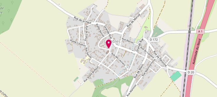 Plan de Centre médico-social de Combles, Mairie, 80360 Combles