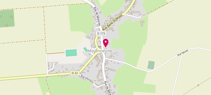 Plan de Centre médico-social de Moyenneville, 20, place de la Mairie, 80870 Moyenneville