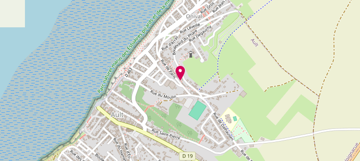 Plan de Centre médico-social d'Ault, Rue Léon Blum, 80460 Ault